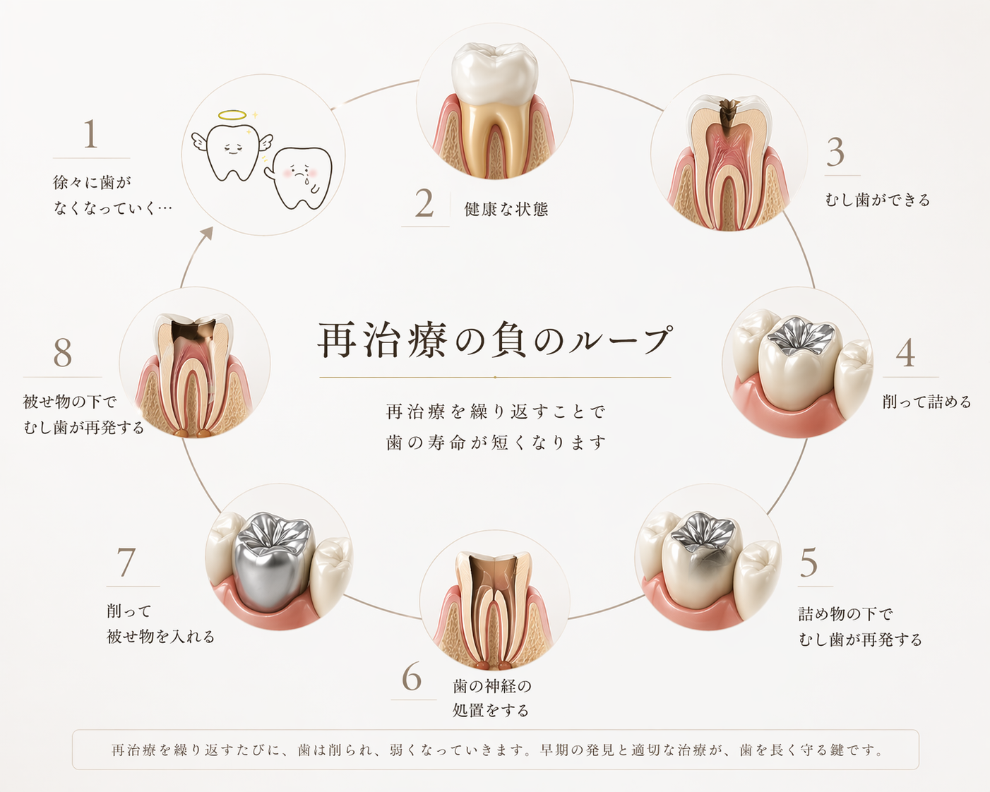 再治療の負のループ図説